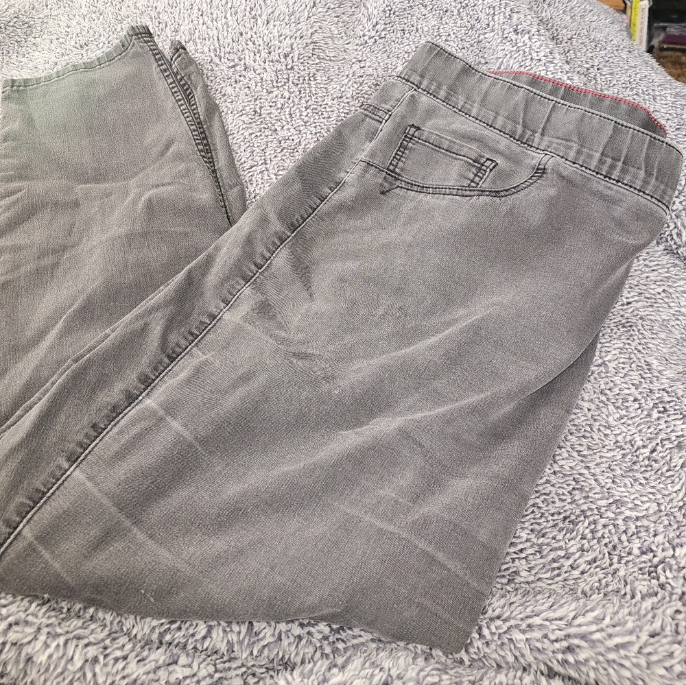 Lane Bryant Black Pants with Red Stitching